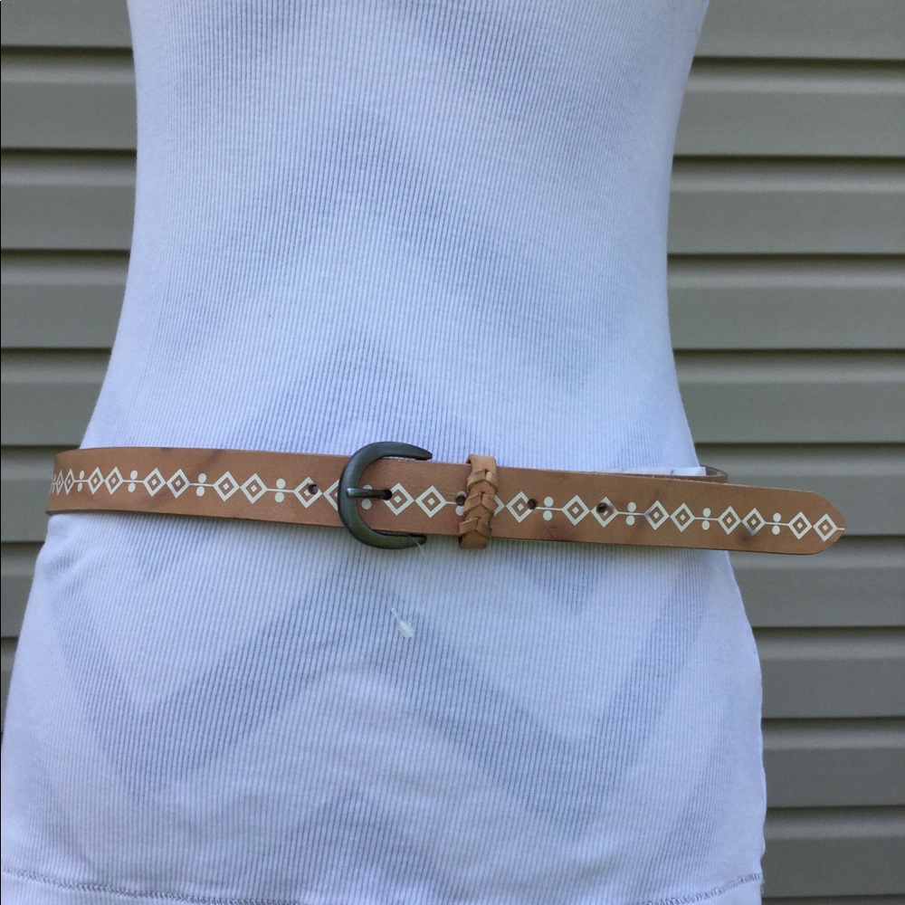 Alpine Belt - Tan Leather Scandinavian Mountain Nature Outdoors - New